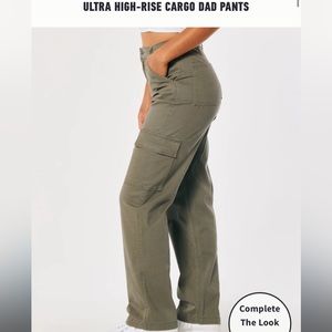 Hollister Cargo Pants / Utility Pants - Green Size 3R